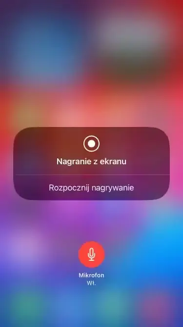 Aktywacja nagrywania dźwięku